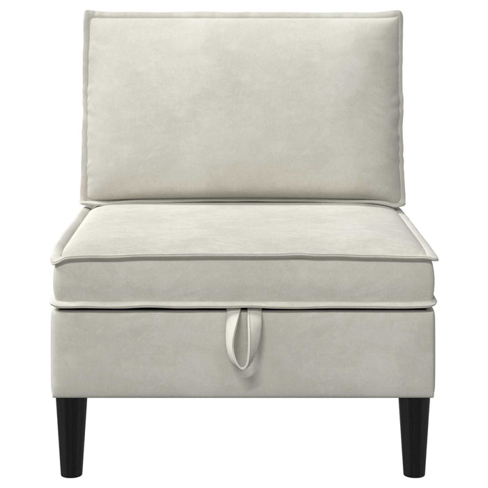 Sofa cu Depozitare Crem Catifea - WALTI WALTI