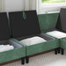 Sofa cu Depozitare Verde Mării Catifea - WALTI WALTI