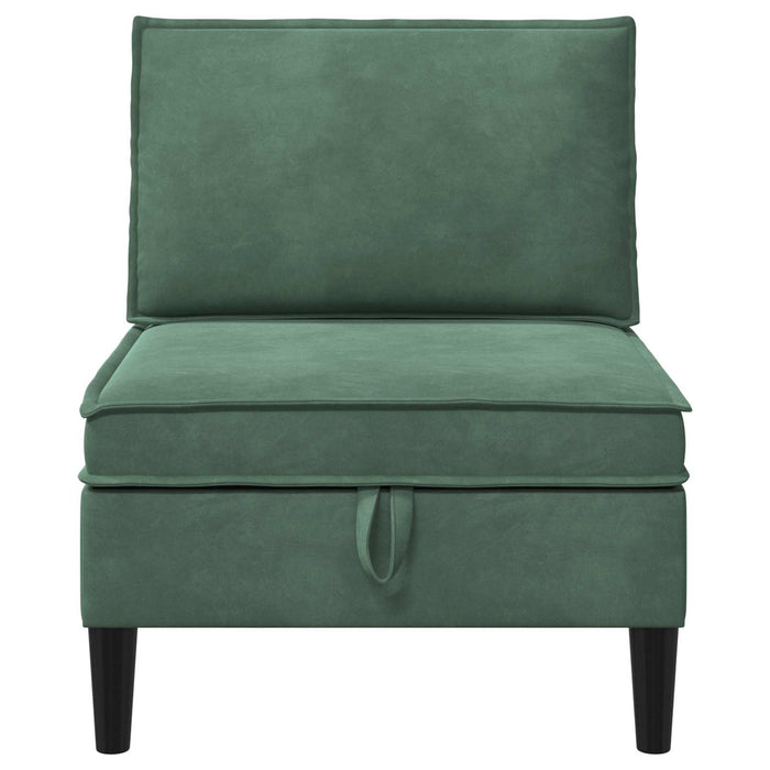 Sofa cu Depozitare Verde Mării Catifea - WALTI WALTI