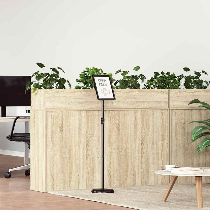Panouri pentru Târguri Negru 25 x 25 x 125 cm Aluminiu - WALTI WALTI