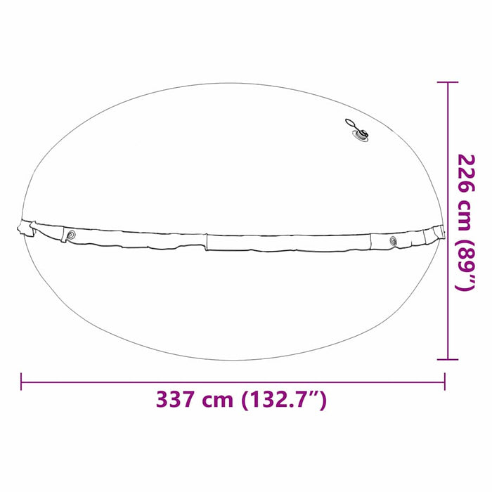 Perna pentru piscina de suprafață albastru Ø 400 cm PVC - WALTI WALTI