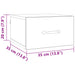 Dulap de noapte Lemn Vechi 35 x 35 x 20 cm Lemn compozit - WALTI WALTI