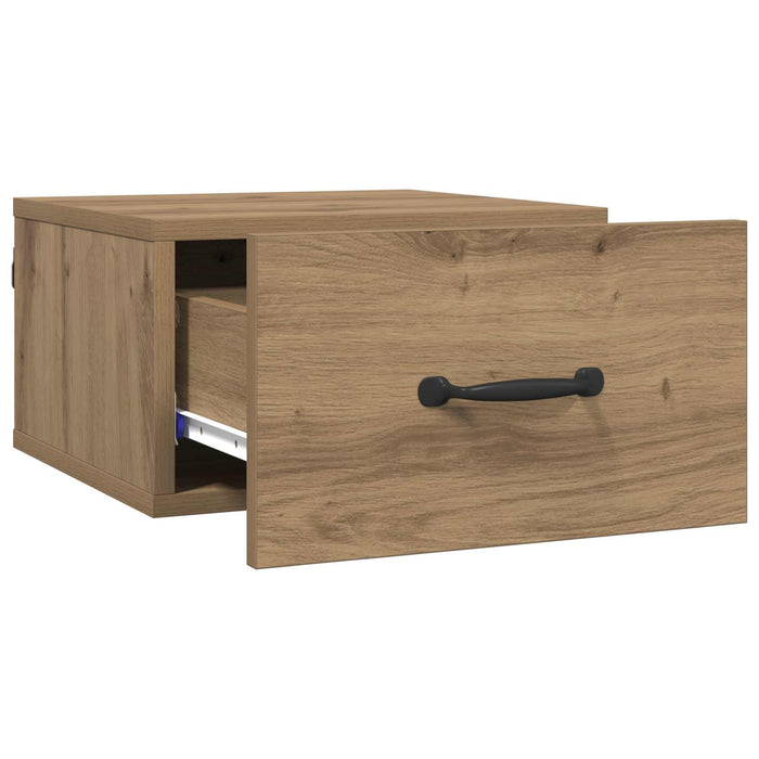 Dulap de noapte Stejar artizanal 35 x 35 x 20 cm Lemn compozit - WALTI WALTI
