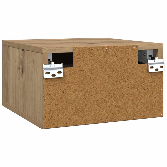 Dulap de noapte Stejar artizanal 35 x 35 x 20 cm Lemn compozit - WALTI WALTI