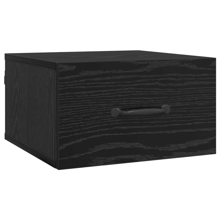 Dulap de noapte Stejar Negru 35 x 35 x 20 cm Lemn compozit - WALTI WALTI