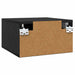 Dulap de noapte Stejar Negru 35 x 35 x 20 cm Lemn compozit - WALTI WALTI