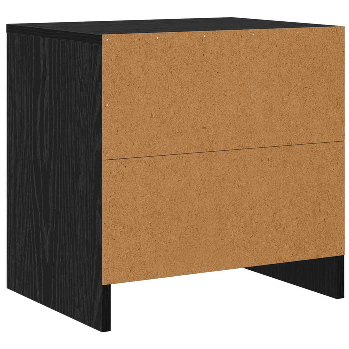 Dulap de noapte Stejar Negru 45 x 34 x 44,5 cm Lemn compozit - WALTI WALTI