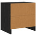 Dulap de noapte Stejar Negru 45 x 34 x 44,5 cm Lemn compozit - WALTI WALTI