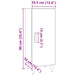 Bufet Lemn Vechi 34,5 x 34 x 90 cm Lemn compozit - WALTI WALTI