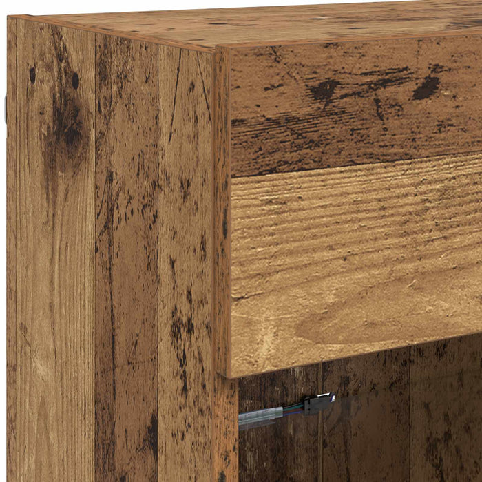 Dulap TV de perete Lemn Vechi 98,5 x 30 x 60,5 cm Lemn compozit - WALTI WALTI