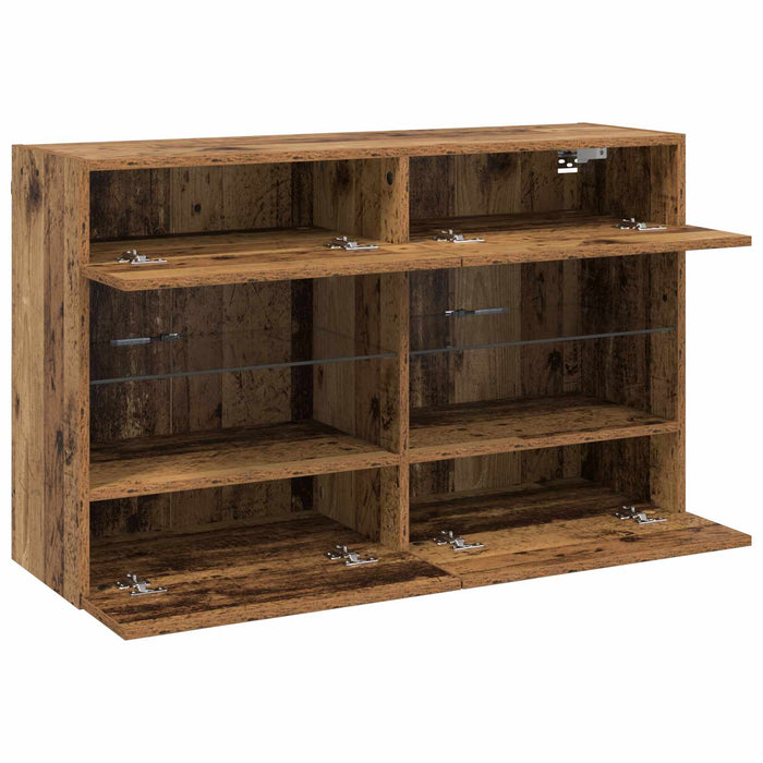Dulap TV de perete Lemn Vechi 98,5 x 30 x 60,5 cm Lemn compozit - WALTI WALTI