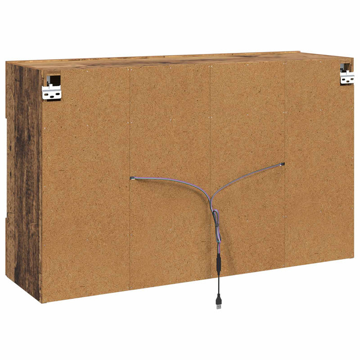 Dulap TV de perete Lemn Vechi 98,5 x 30 x 60,5 cm Lemn compozit - WALTI WALTI