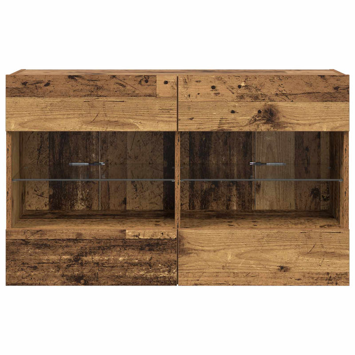 Dulap TV de perete Lemn Vechi 98,5 x 30 x 60,5 cm Lemn compozit - WALTI WALTI