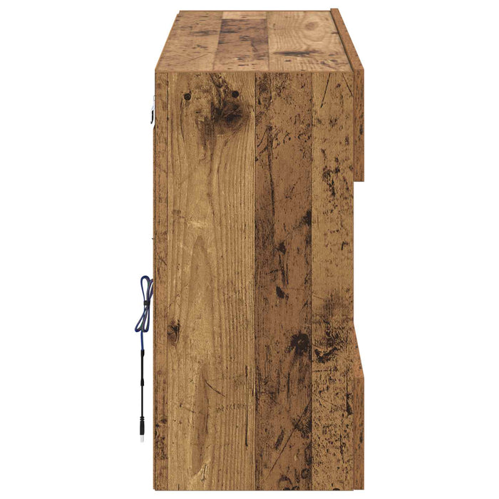 Dulap TV de perete Lemn Vechi 98,5 x 30 x 60,5 cm Lemn compozit - WALTI WALTI