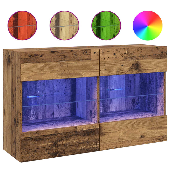 Dulap TV de perete Lemn Vechi 98,5 x 30 x 60,5 cm Lemn compozit - WALTI WALTI