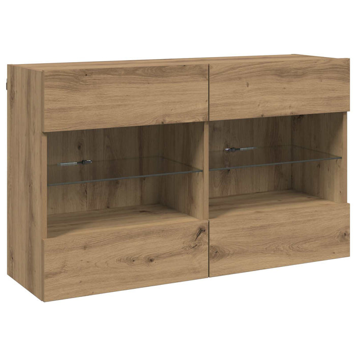 Dulap TV de perete Stejar Artizanal 98,5 x 30 x 60,5 cm - WALTI WALTI