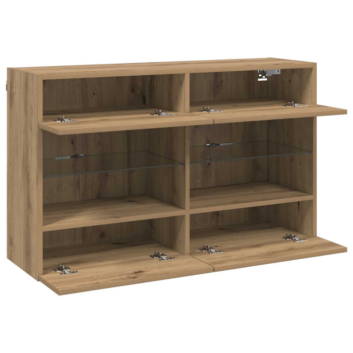Dulap TV de perete Stejar Artizanal 98,5 x 30 x 60,5 cm - WALTI WALTI