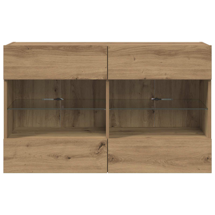 Dulap TV de perete Stejar Artizanal 98,5 x 30 x 60,5 cm - WALTI WALTI