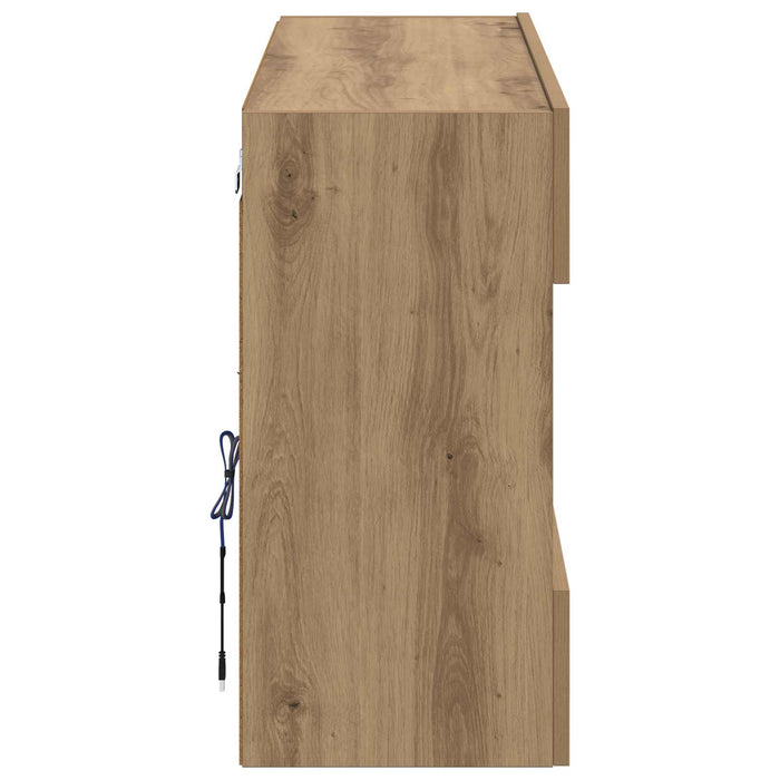 Dulap TV de perete Stejar Artizanal 98,5 x 30 x 60,5 cm - WALTI WALTI
