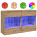 Dulap TV de perete Stejar Artizanal 98,5 x 30 x 60,5 cm - WALTI WALTI