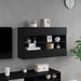 Dulap TV de perete Pe perete Stejar Negru 98,5 x 30 x 60,5 cm - WALTI WALTI