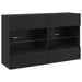 Dulap TV de perete Pe perete Stejar Negru 98,5 x 30 x 60,5 cm - WALTI WALTI