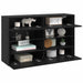 Dulap TV de perete Pe perete Stejar Negru 98,5 x 30 x 60,5 cm - WALTI WALTI