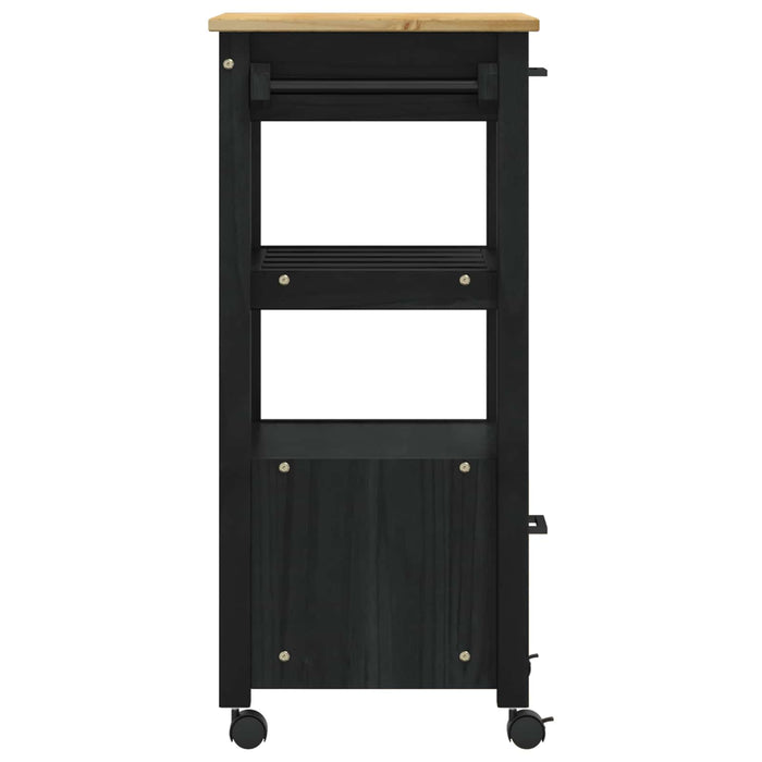 Troler de Bucătărie MONZA Negru 48 x 40 x 88,5 cm - WALTI WALTI