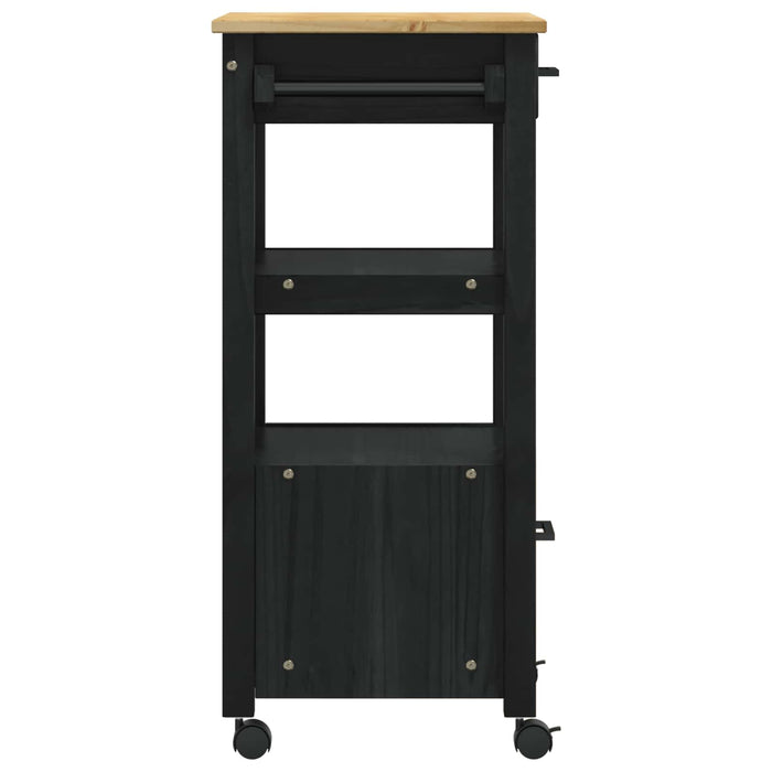Troler de Bucătărie MONZA Negru 48 x 40 x 88,5 cm - WALTI WALTI