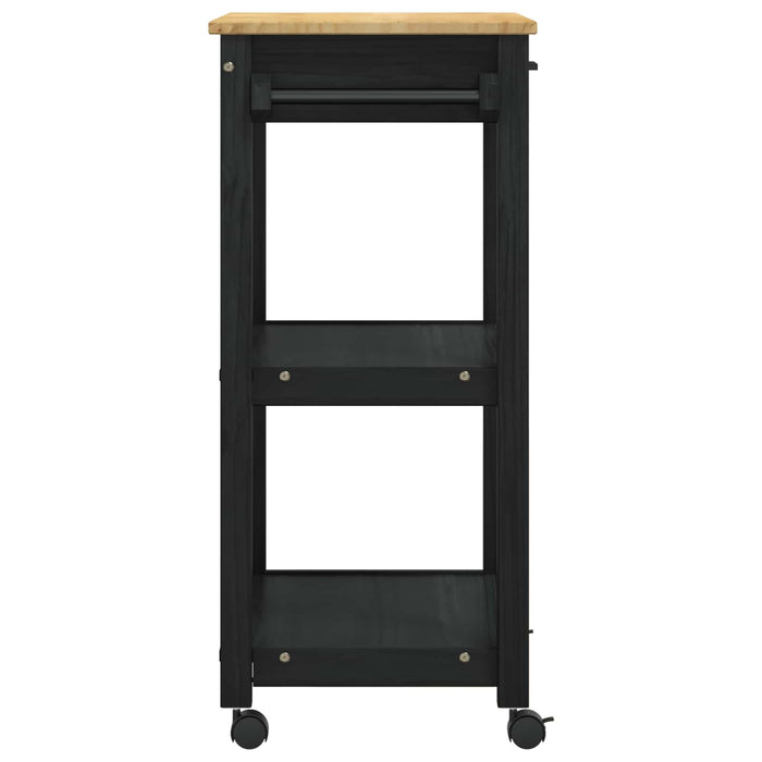 Troler de Bucătărie Simplu Negru 88,5 x 40 x 60 cm - WALTI WALTI
