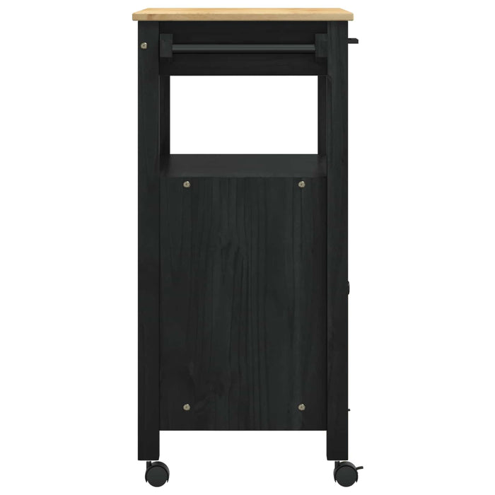 Troler de Bucătărie MONZA Negru 60 x 40 x 88,5 cm - WALTI WALTI