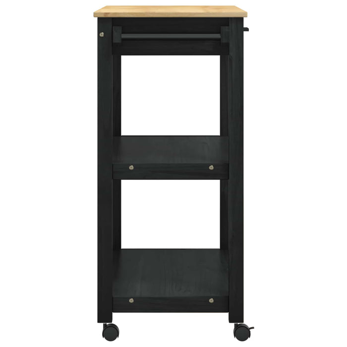 Troler de Bucătărie Simplu Negru 88,5 x 40 x 48 cm - WALTI WALTI