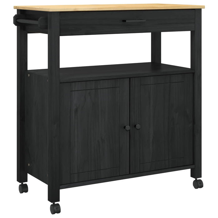 Troler de Bucătărie MONZA Negru 84 x 40 x 88,5 cm - WALTI WALTI