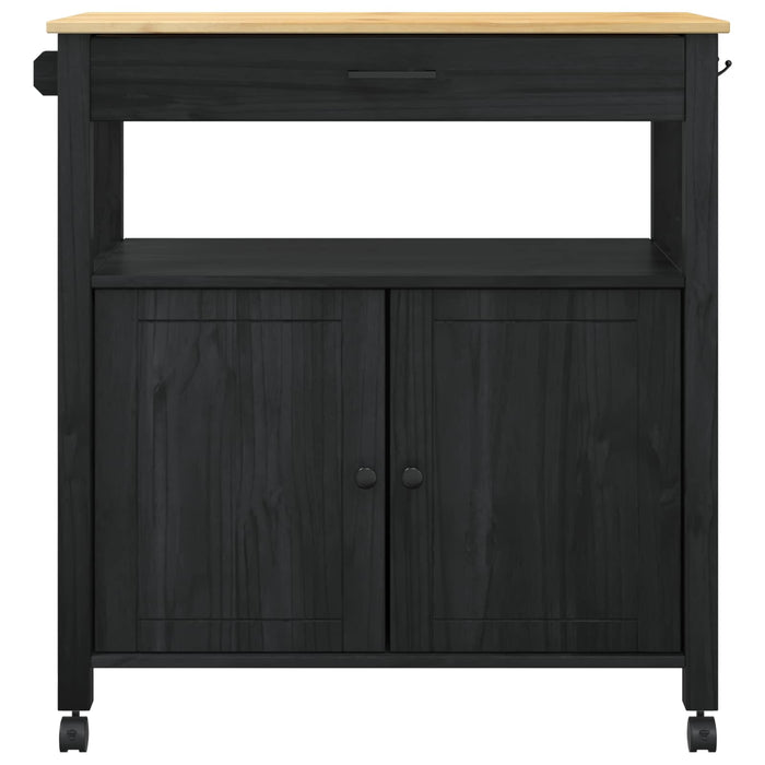 Troler de Bucătărie MONZA Negru 84 x 40 x 88,5 cm - WALTI WALTI
