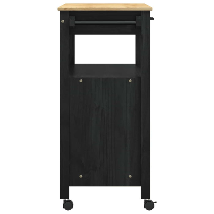 Troler de Bucătărie MONZA Negru 84 x 40 x 88,5 cm - WALTI WALTI