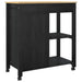 Troler de Bucătărie MONZA Negru 84 x 40 x 88,5 cm - WALTI WALTI