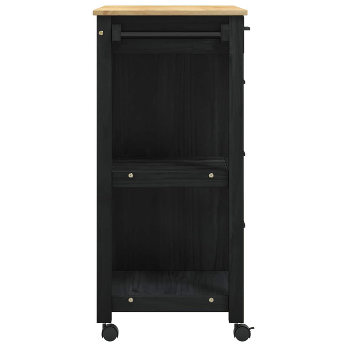 Troler de Bucătărie MONZA Negru 84 x 40 x 88,5 cm - WALTI WALTI