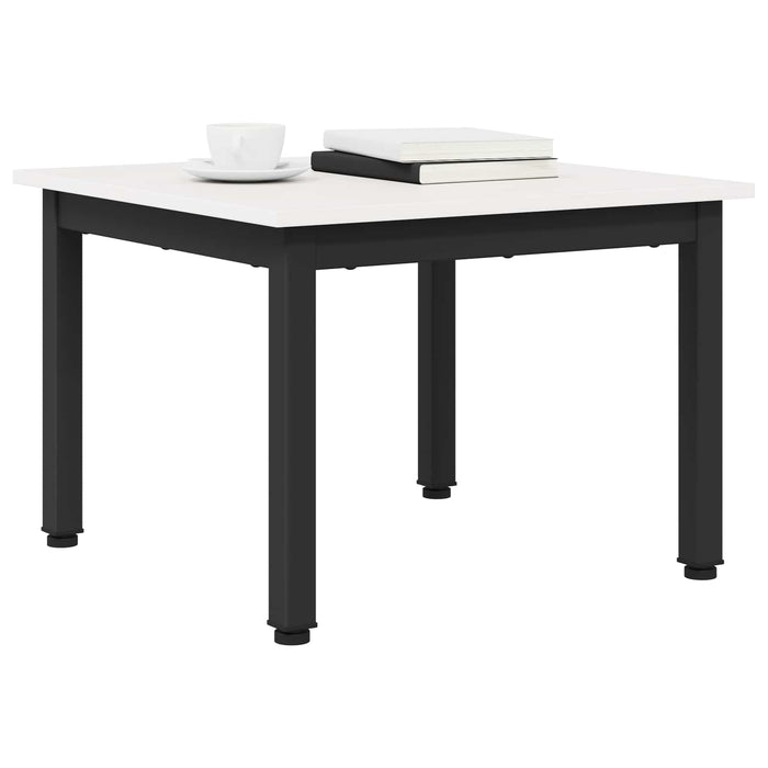 Masă de cafea Alb 50 x 50 x 36 cm Lemn de pin masiv WALTI