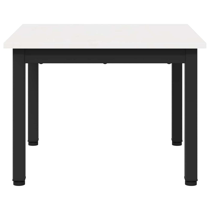 Masă de cafea Alb 50 x 50 x 36 cm Lemn de pin masiv WALTI