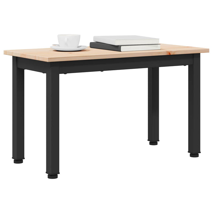 Masă de cafea natural 60 x 30 x 36 cm Lemn de pin masiv - WALTI WALTI