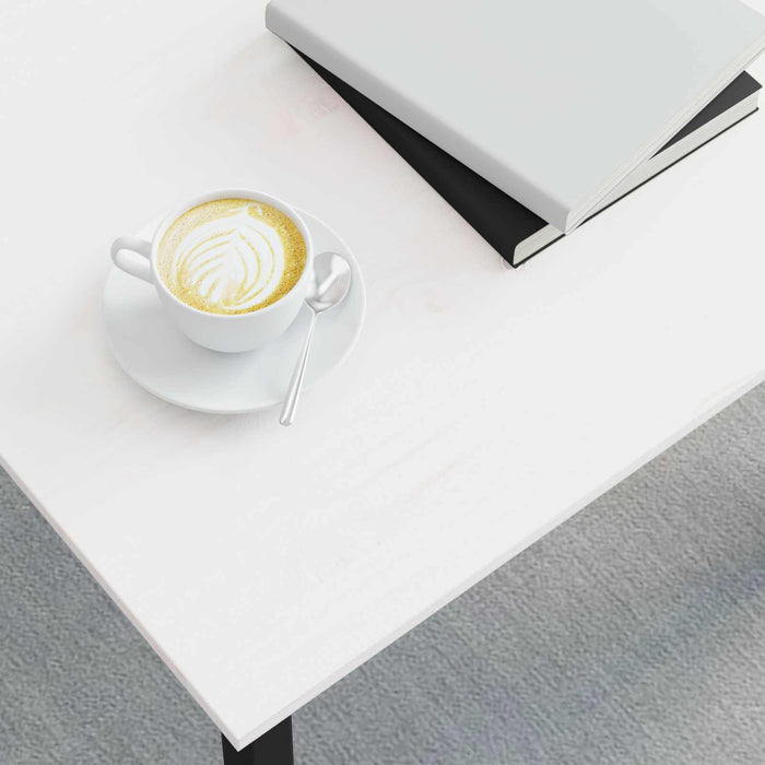 Masă de cafea Alb 60 x 30 x 36 cm Lemn de pin masiv WALTI