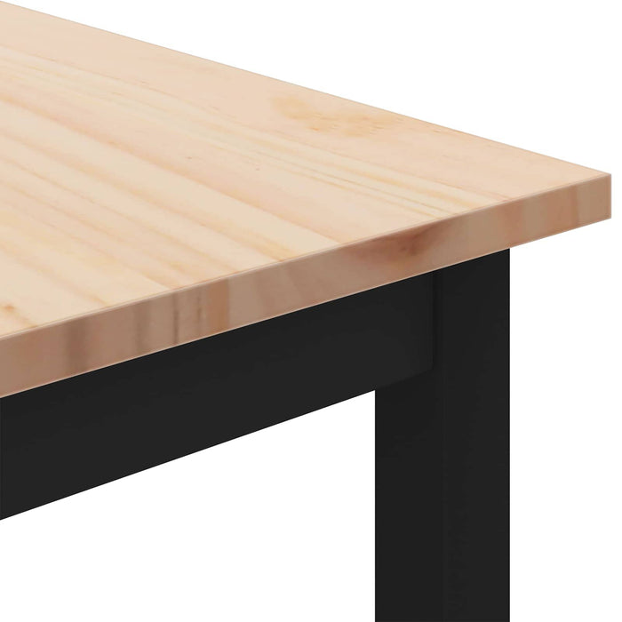 Masă de cafea natural 60 x 60 x 36 cm Lemn de pin masiv - WALTI WALTI
