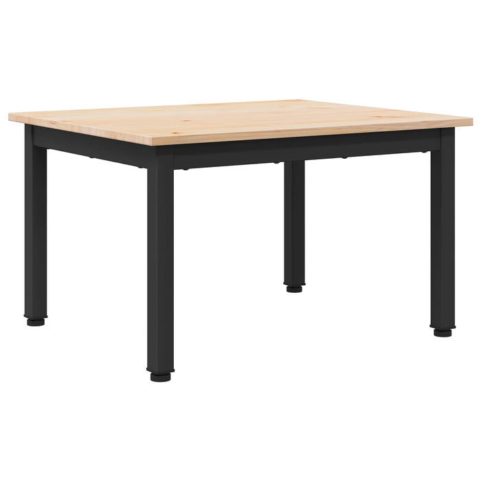 Masă de cafea natural 60 x 50 x 36 cm Lemn de pin masiv - WALTI WALTI