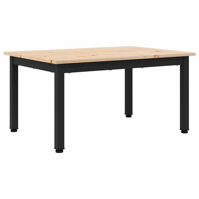 Masă de cafea natural 60 x 50 x 36 cm Lemn de pin masiv - WALTI WALTI