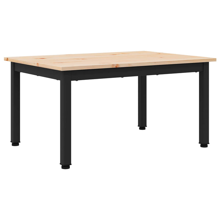 Masă de cafea natural 60 x 50 x 36 cm Lemn de pin masiv - WALTI WALTI