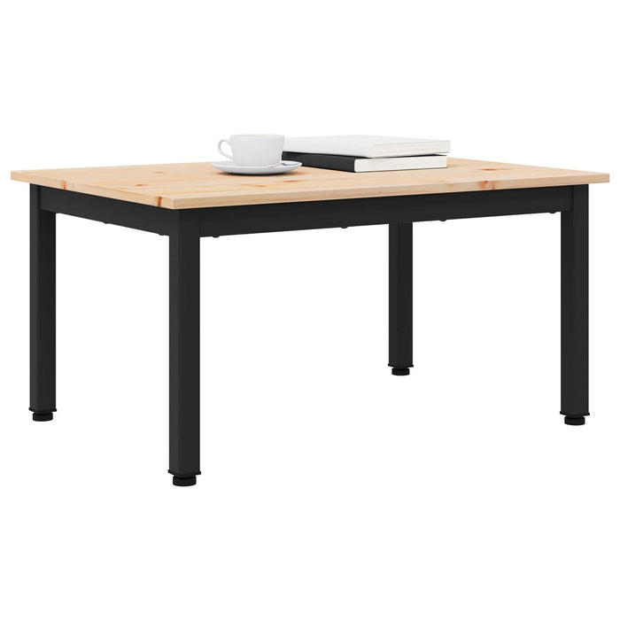 Masă de cafea natural 60 x 50 x 36 cm Lemn de pin masiv - WALTI WALTI