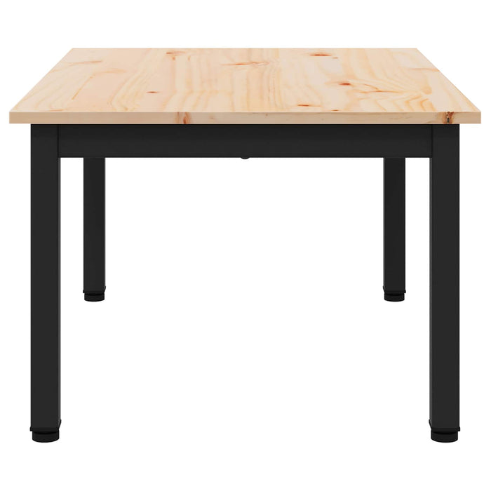 Masă de cafea natural 60 x 50 x 36 cm Lemn de pin masiv - WALTI WALTI
