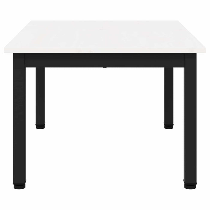 Masă de cafea Alb 70 x 50 x 36 cm Lemn de pin masiv WALTI
