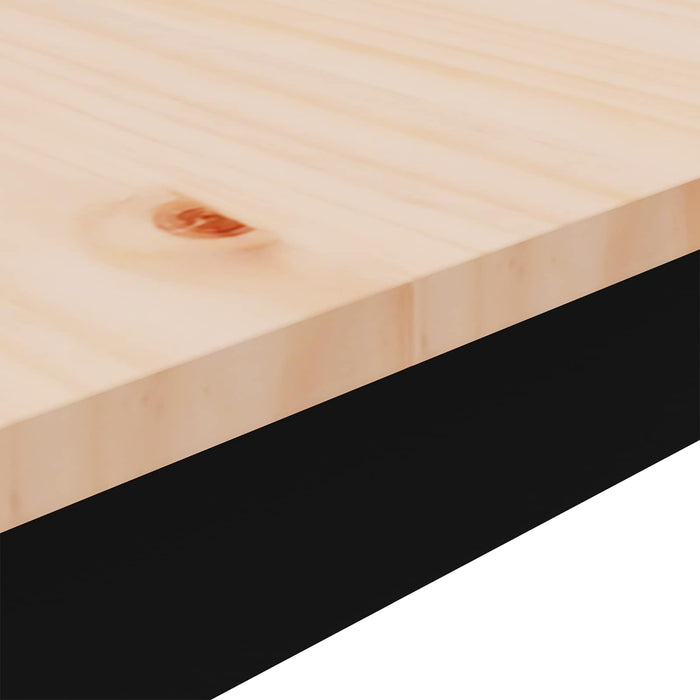 Masă de cafea natural 100 x 50 x 45 cm Lemn de pin masiv - WALTI WALTI