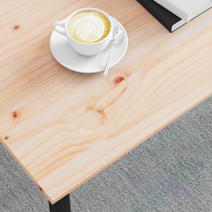 Masă de cafea natural 100 x 50 x 45 cm Lemn de pin masiv - WALTI WALTI